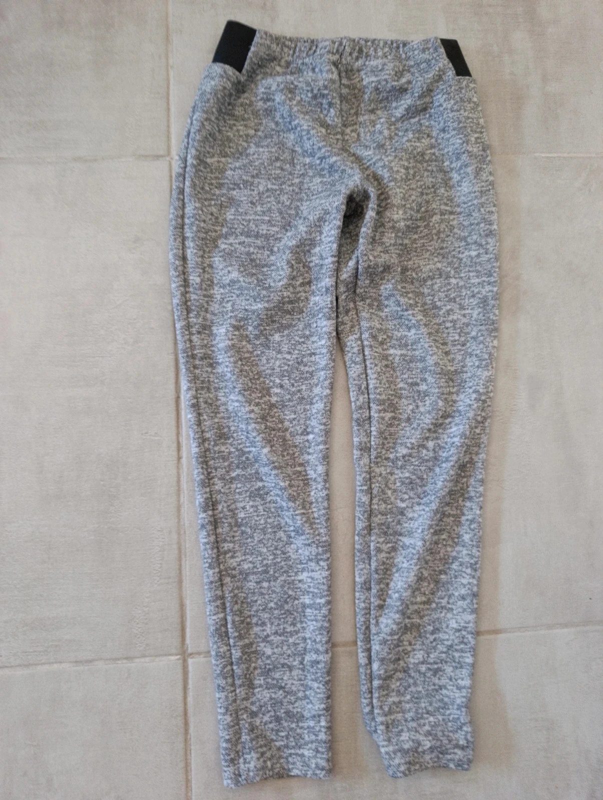 Calças de ganga cinza mescladas Tissaia para mulher 38/40 – confortáveis, cintura elástica – photo 3